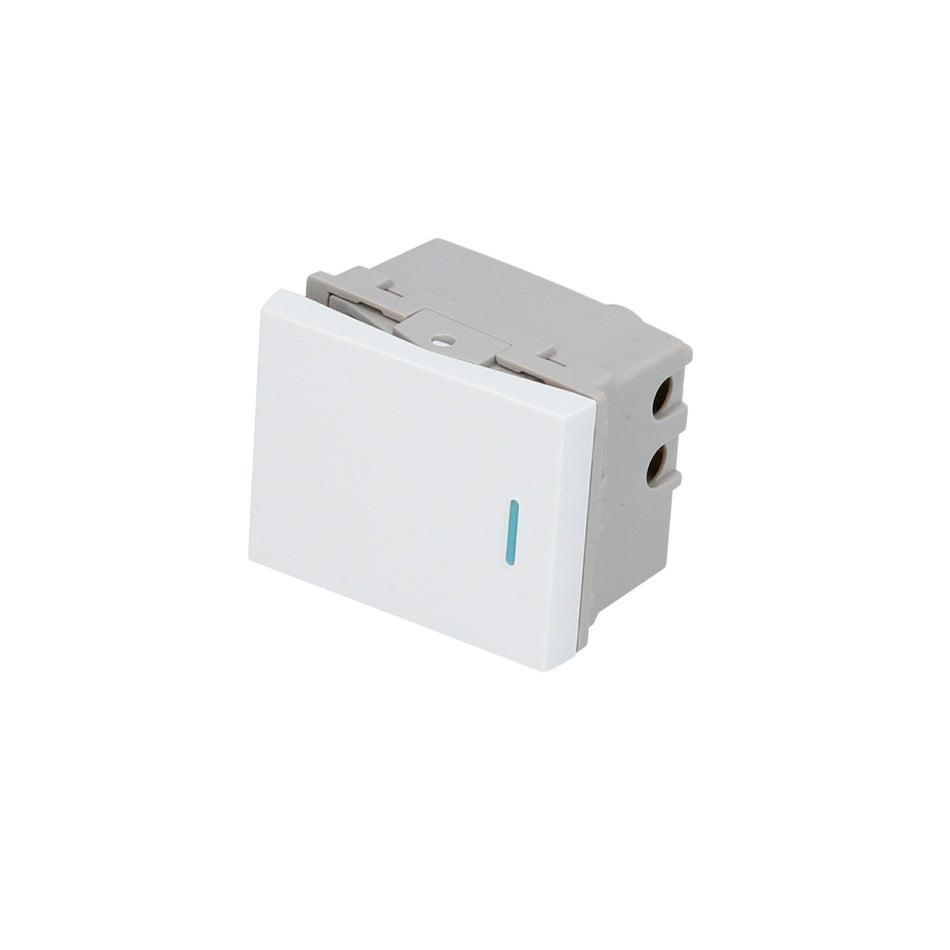 Interruptor 3 vías 1/2, línea Premium, color blanco Surtek P609B