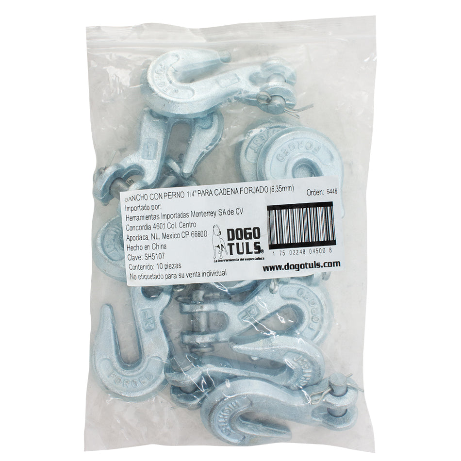 GANCHO C/PERNO 1/4" P/CADENA FORJADO DOGOTULS SH5107
