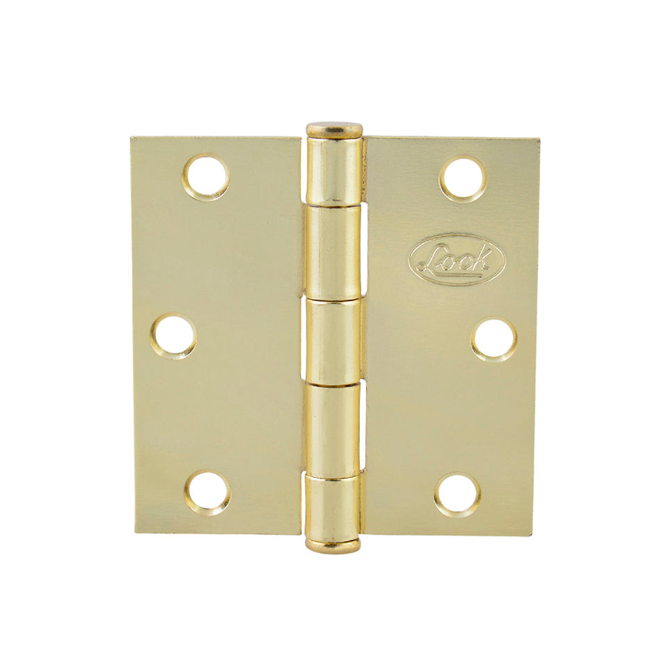 Bisagra cuadrada perno suelto de acero latón brillante 3" x 3" Lock LBC30LB