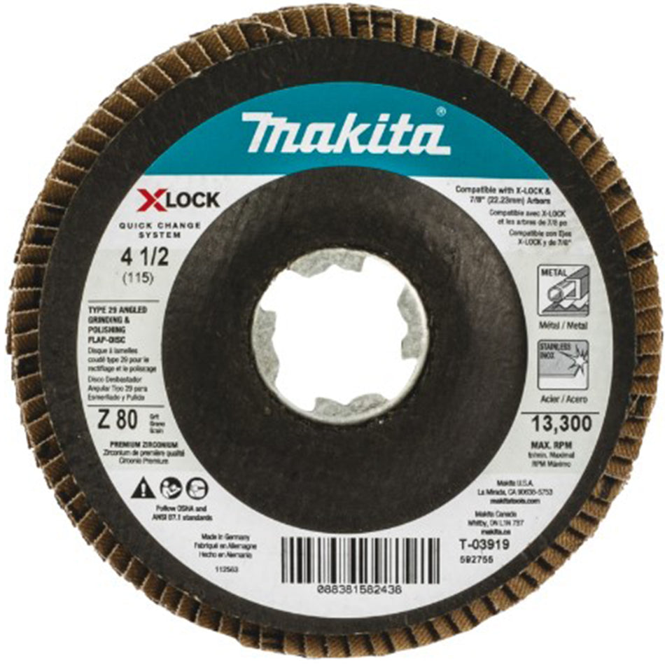 MULTIDISCO FLAP X-LOCK 4-1/2" G80