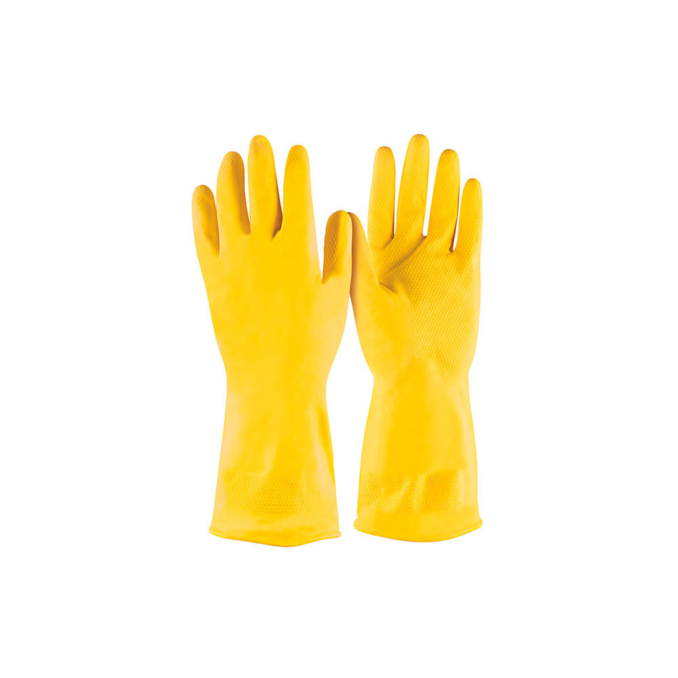 Guantes de látex para limpieza, amarillo