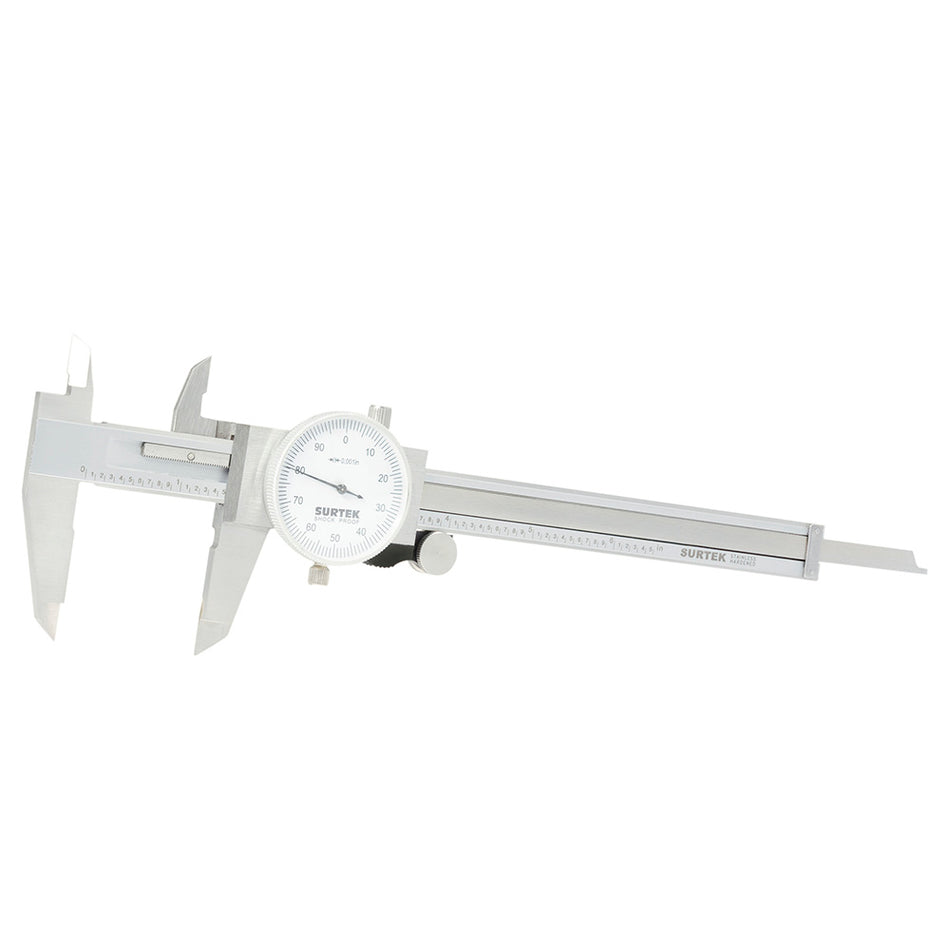Calibrador en pulgadas de carátula 0 - 6" Surtek 122202