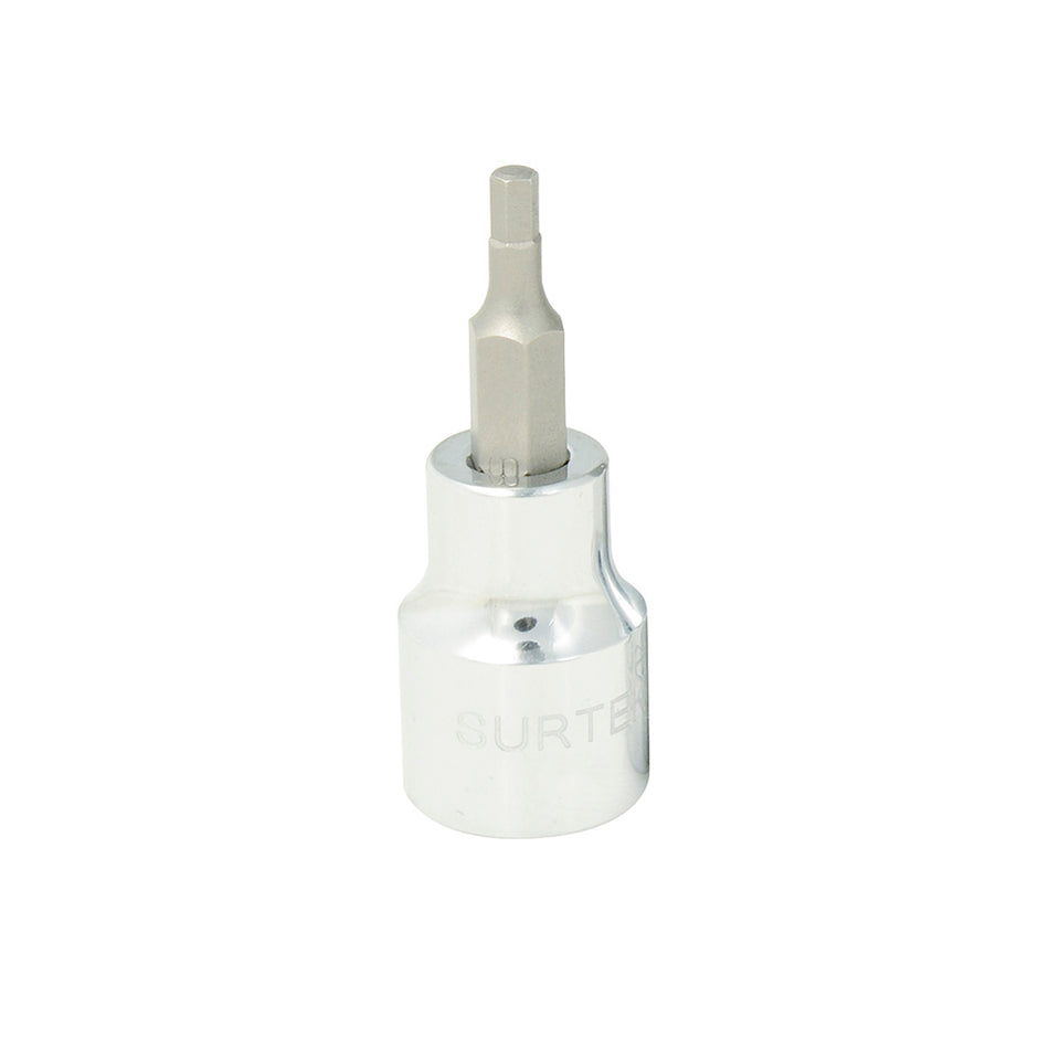 Dado con punta hexagonal cuadro de 3/8", en pulgadas, 1/4 Surtek F51H08