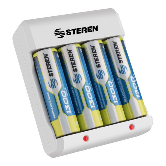 CARGADOR ECONOMICO DE BATERIAS AA/AAA