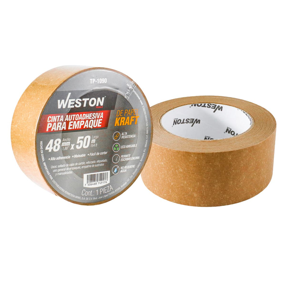 CINTA D/PAPEL KRAFT AUTOADHESIVA 48mm X