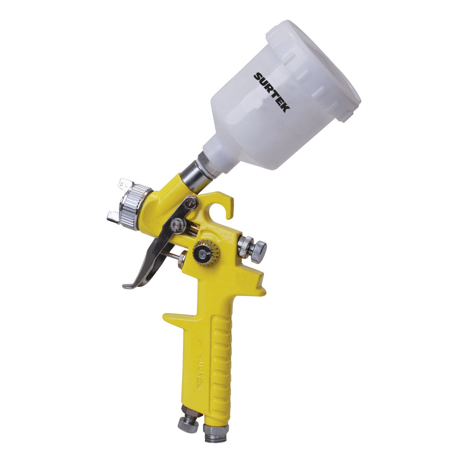 Pistola para pintar terminados baja presion, capacidad 125 ml, 50 PSI Surtek PPG2