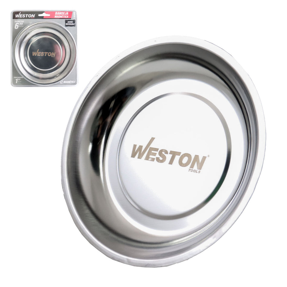 BANDEJA MAGNETICA ACERO INOX. 6" X 1", W