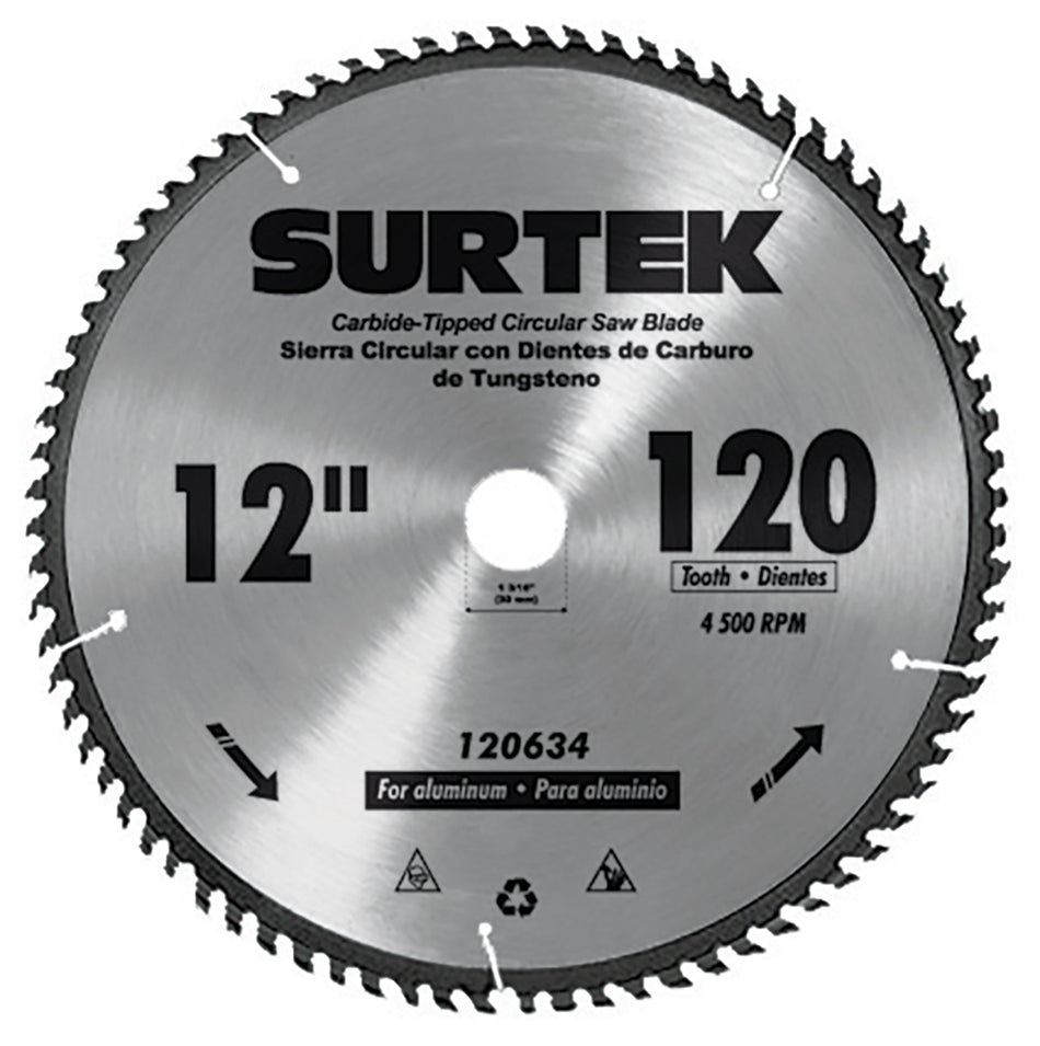 Disco para sierra circular para corte madera 40 dientes, 10" Surtek 120621