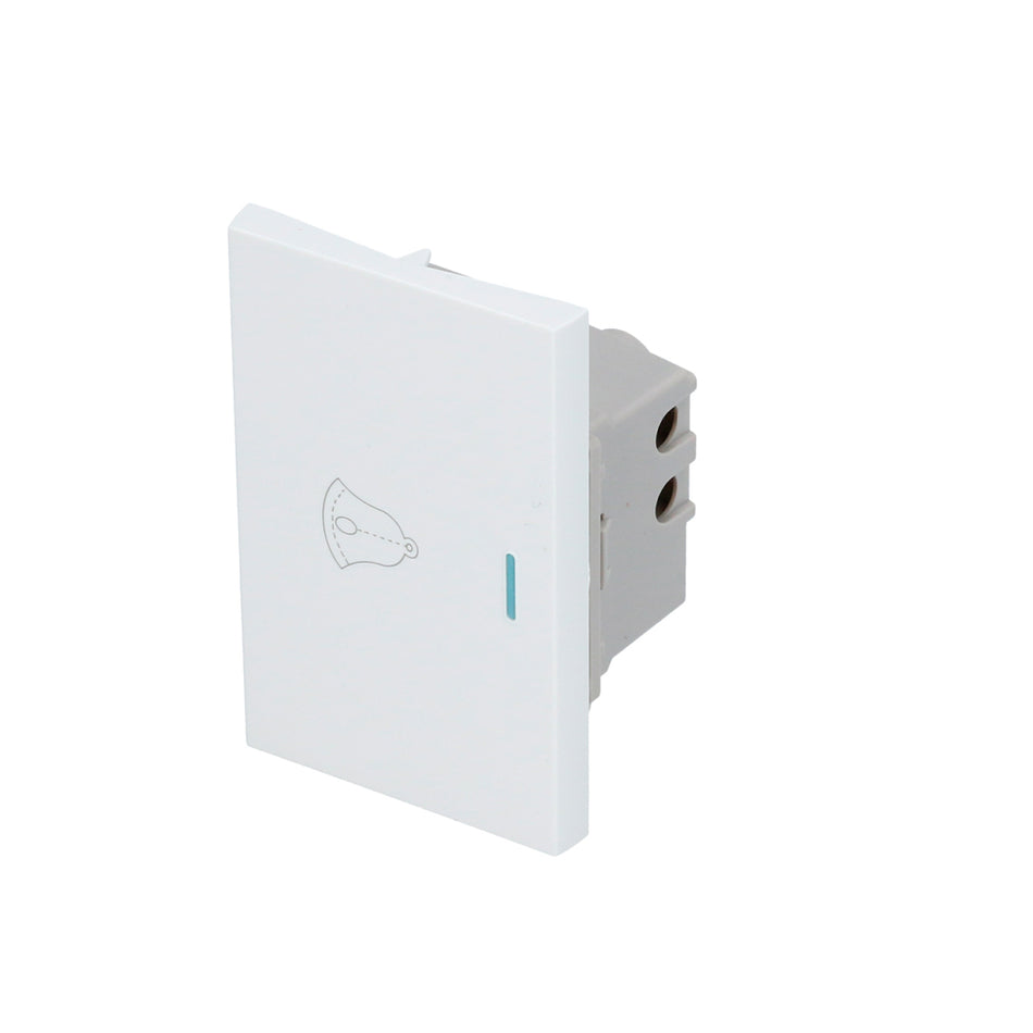 Interruptor para timbre 1/1, línea Premium, color blanco Surtek P604B