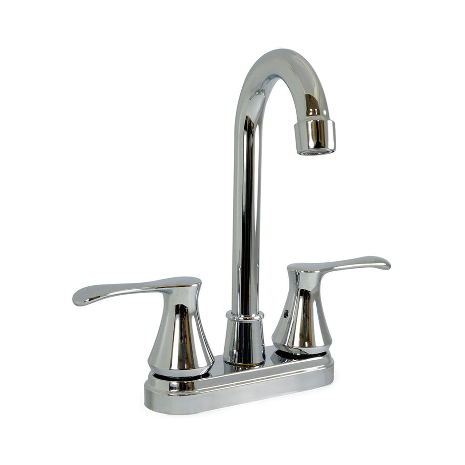 MEZC.LAV. TIPO BAR CROMO PICO AC. INOX.,