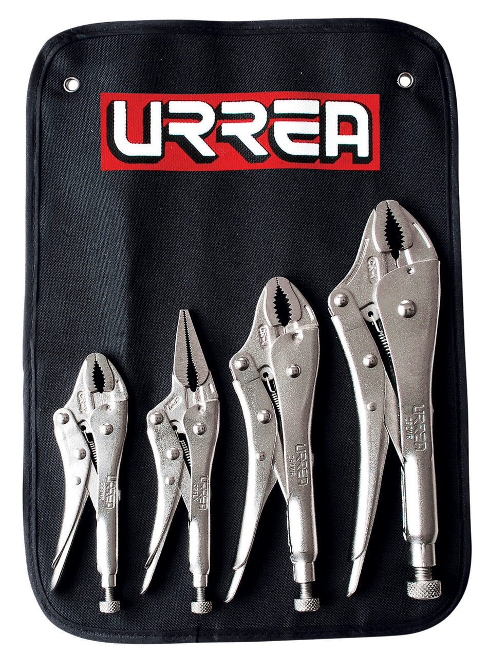 Juego de pinzas de presión, 4 piezas Urrea 2700LP