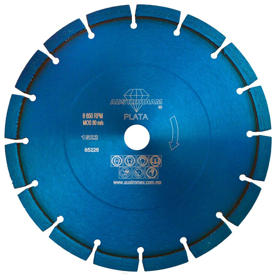 Disco de diamante de 230 x 2.8 x 22.23 m