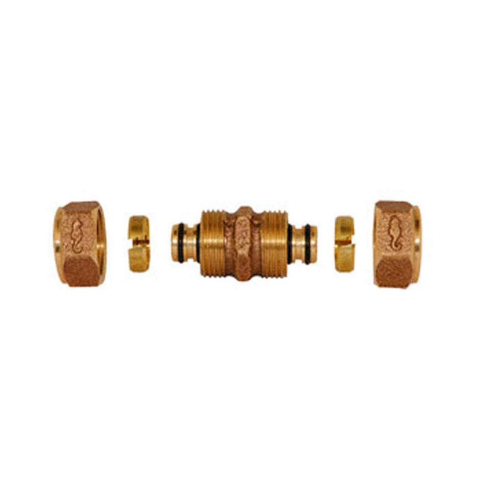1/2" COPLE UNION P/TUB.PLAST.C/ALMA ALUM