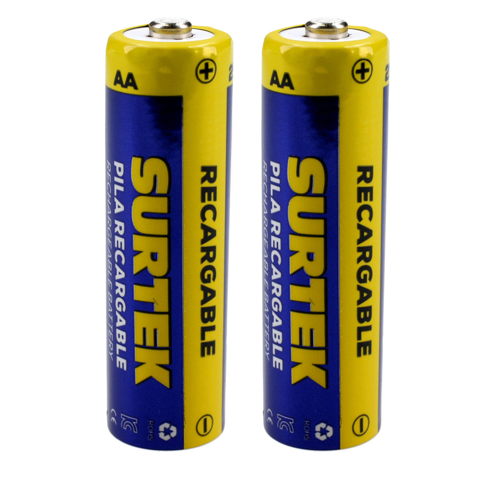 Pila recargable Surtek "AA",  2 piezas Surtek PR22A