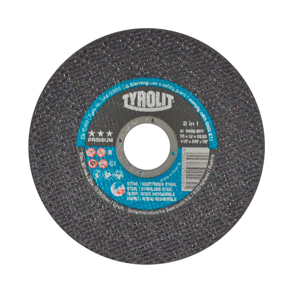 Disco abrasivo para corte de acero al ca