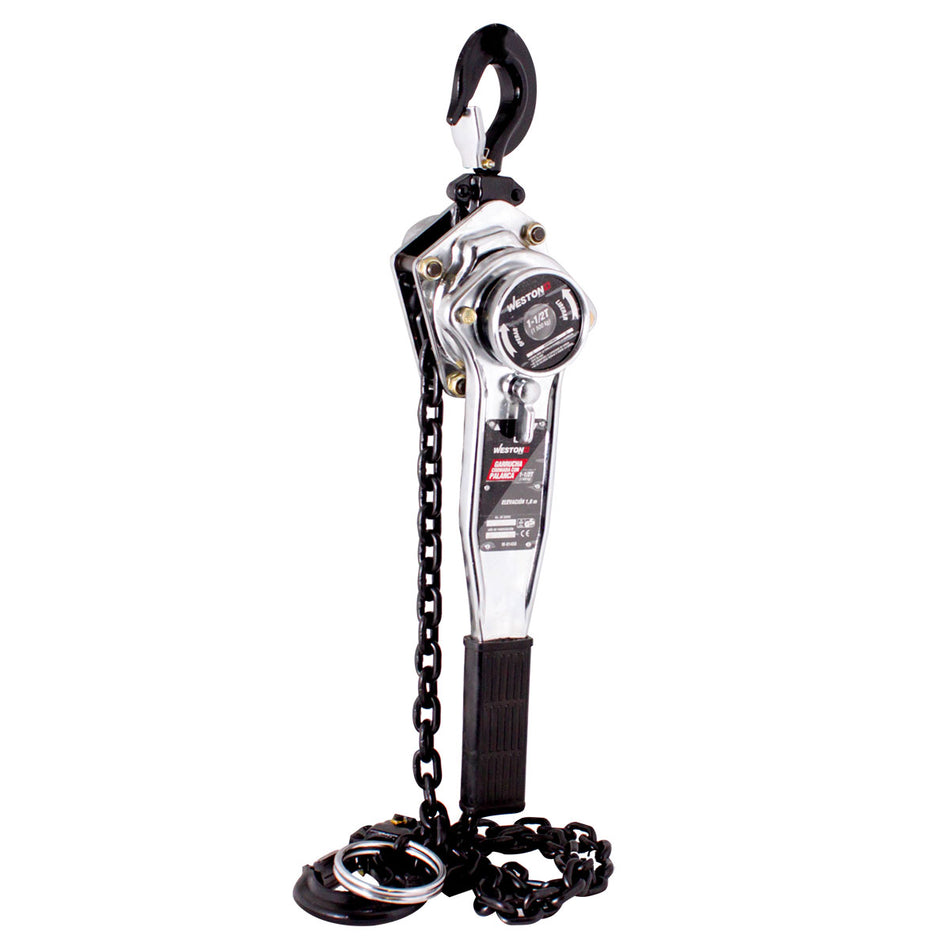 GARRUCHA CROMADA D/PALANCA 1-1/2T 1.8 M,