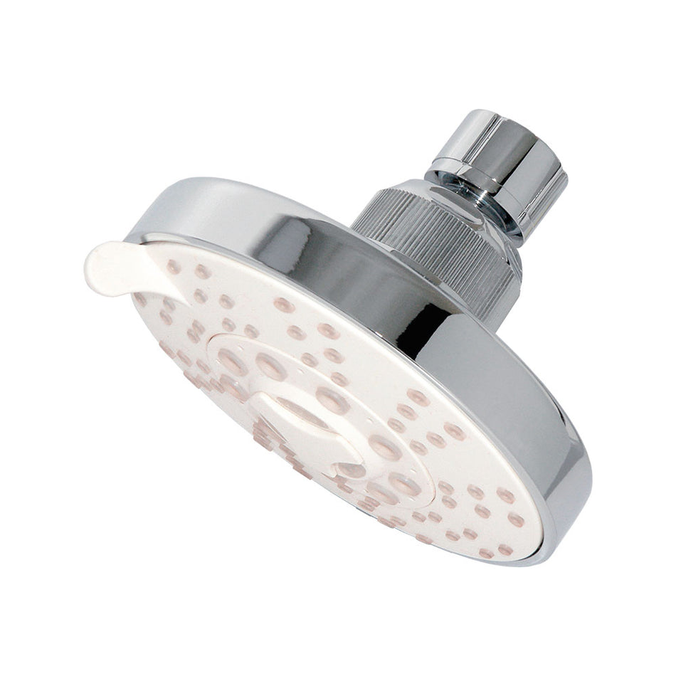 REGADERA ASIA REDONDA 4" ACAB.CROMO-BCO