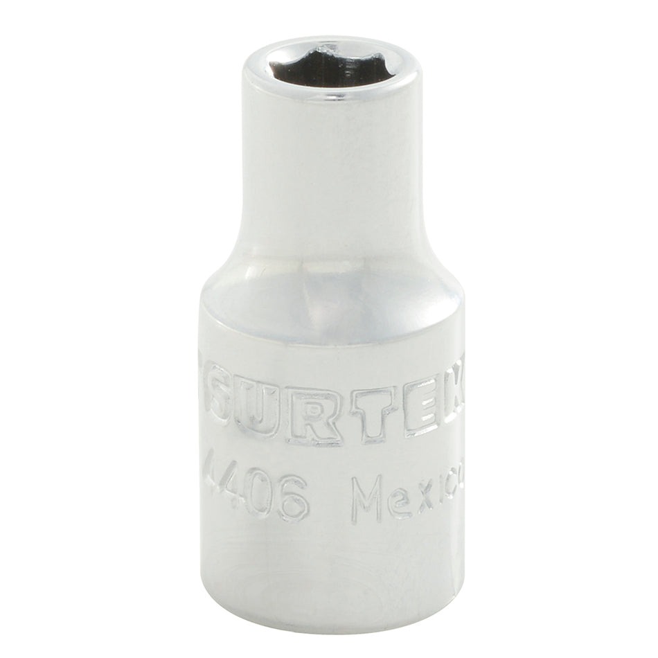 Dado cuadro de 1/4", 6 puntas, en pulgadas, 3/16" Surtek 4406