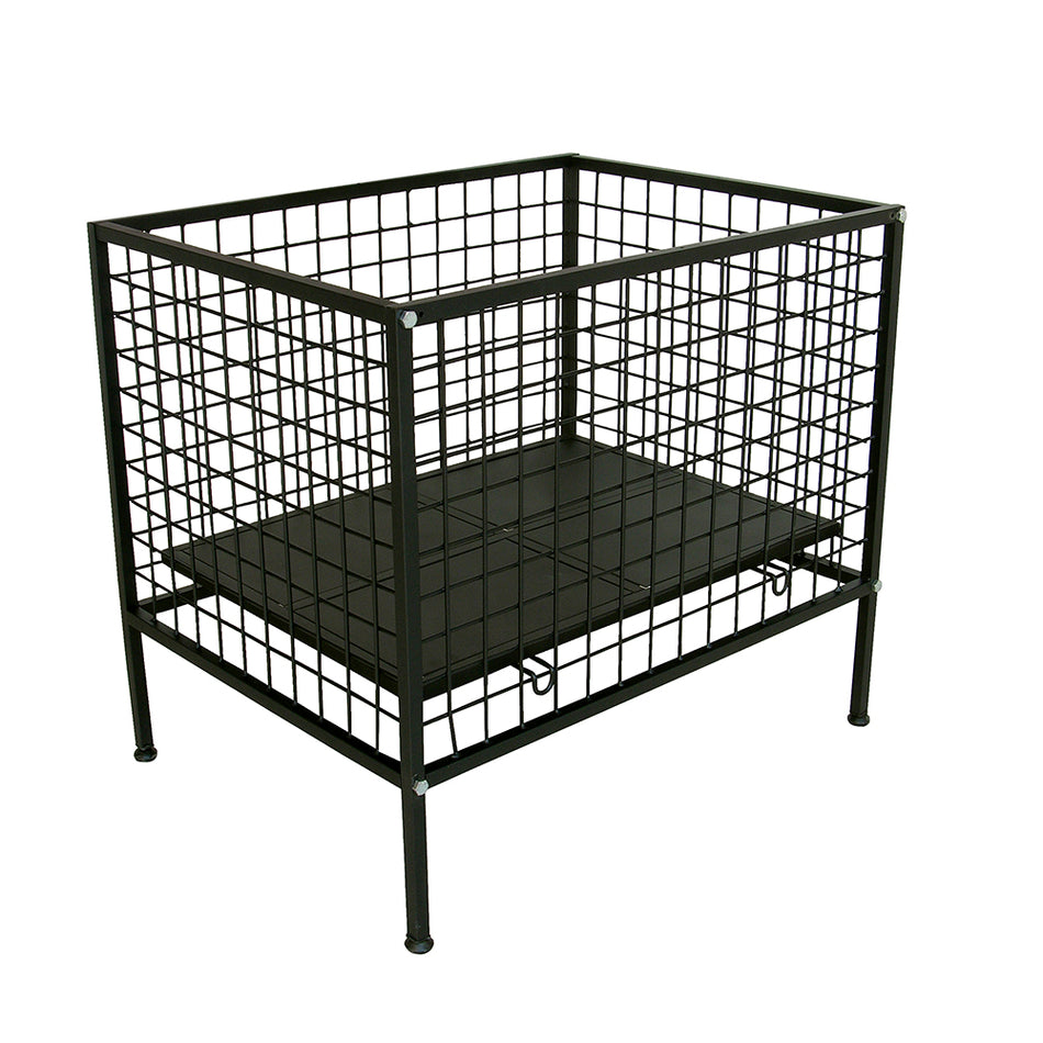 Botadero metálico negro 80 x 70 x 60 cm Surtek 126524