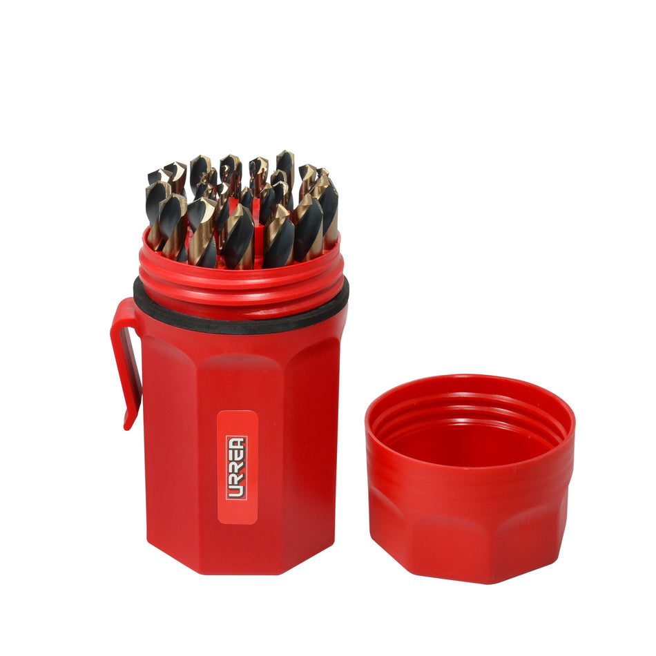 Juego de brocas premium de acero de alta velocidad zanco 3 planos, 29 piezas Urrea H5129