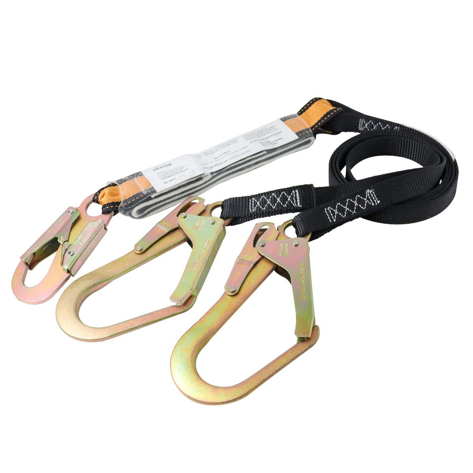 LÍNEA DE VIDA DUAL TIPO BANDA CON GANCHO