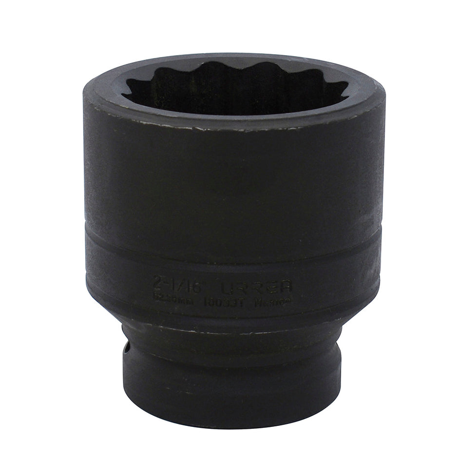 Dado de impacto cuadro de 1", 12 puntas, en pulgadas,  2-1/16" Urrea 10033T