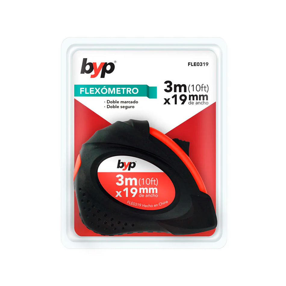 FLEXÓMETRO 3 M. X 19 MM., BYP