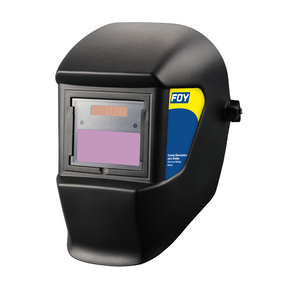 Careta electrónica para soldar, visión 92 x 42, encendido y apagado autom Foy CSF01