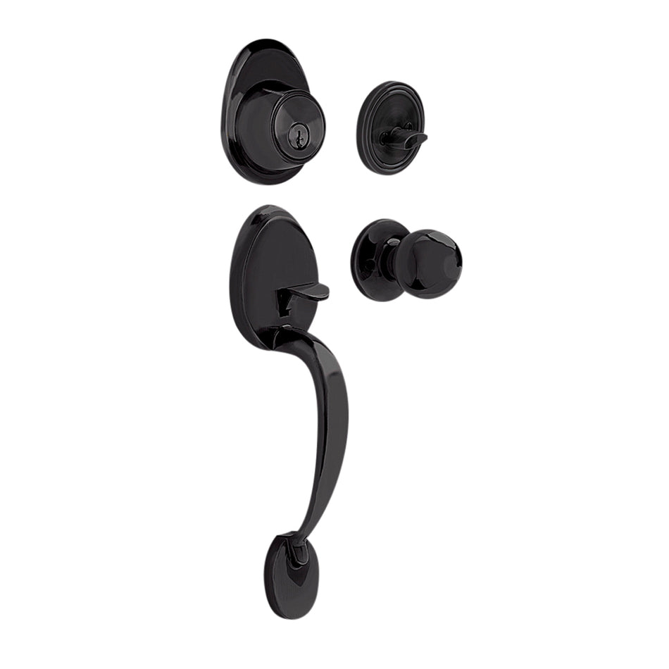 Gatillo ovalado sólido para entrada función sencilla, negro, visual Lock 17GA