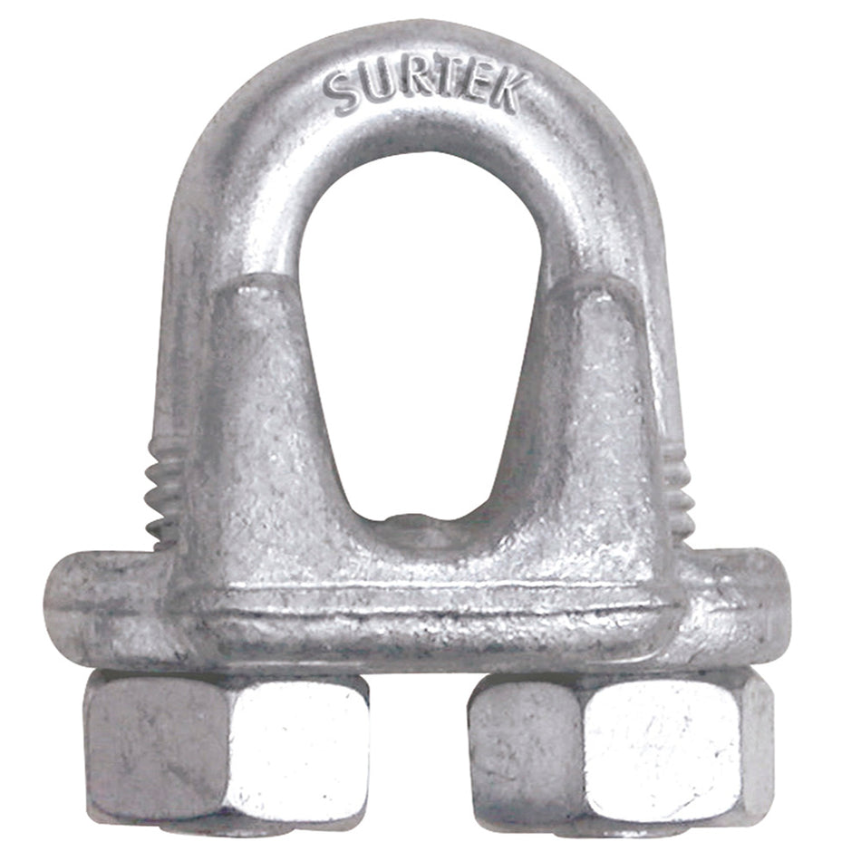Perro de acero forjado para cable de ace Surtek PER7DF