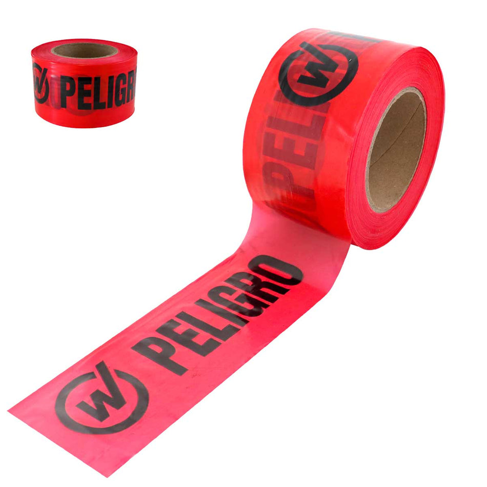 CINTA ROJA LEYENDA PELIGRO (EMPAQUE C/5