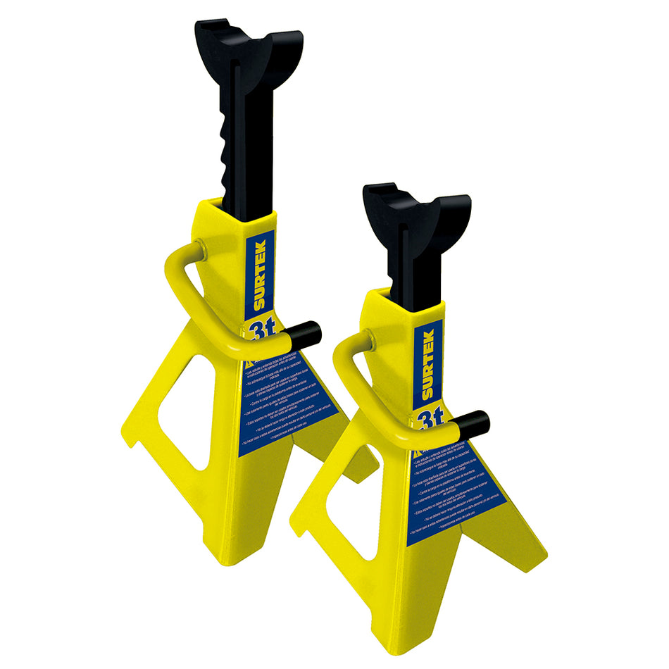 Torres para automóvil de acero, 3 ton, 2 piezas Surtek 137052