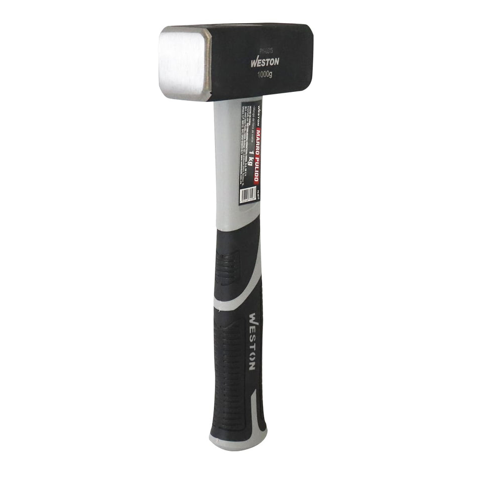 MARRO PULIDO 1 KG MANGO 10" FIBRA DE VID