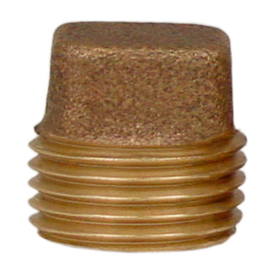 TAPON MACHO 1/2" DE BRONCE, RUGO