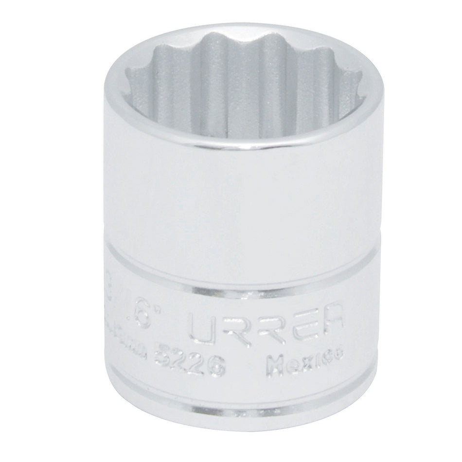 Dado cuadro de 3/8", 12 puntas, en pulgadas, 13/16" Urrea 5226