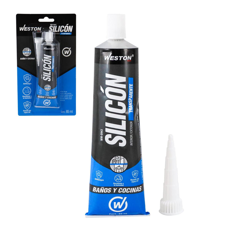 SILICON TRANSPARENTE P/BAÑOSY COCINAS TU