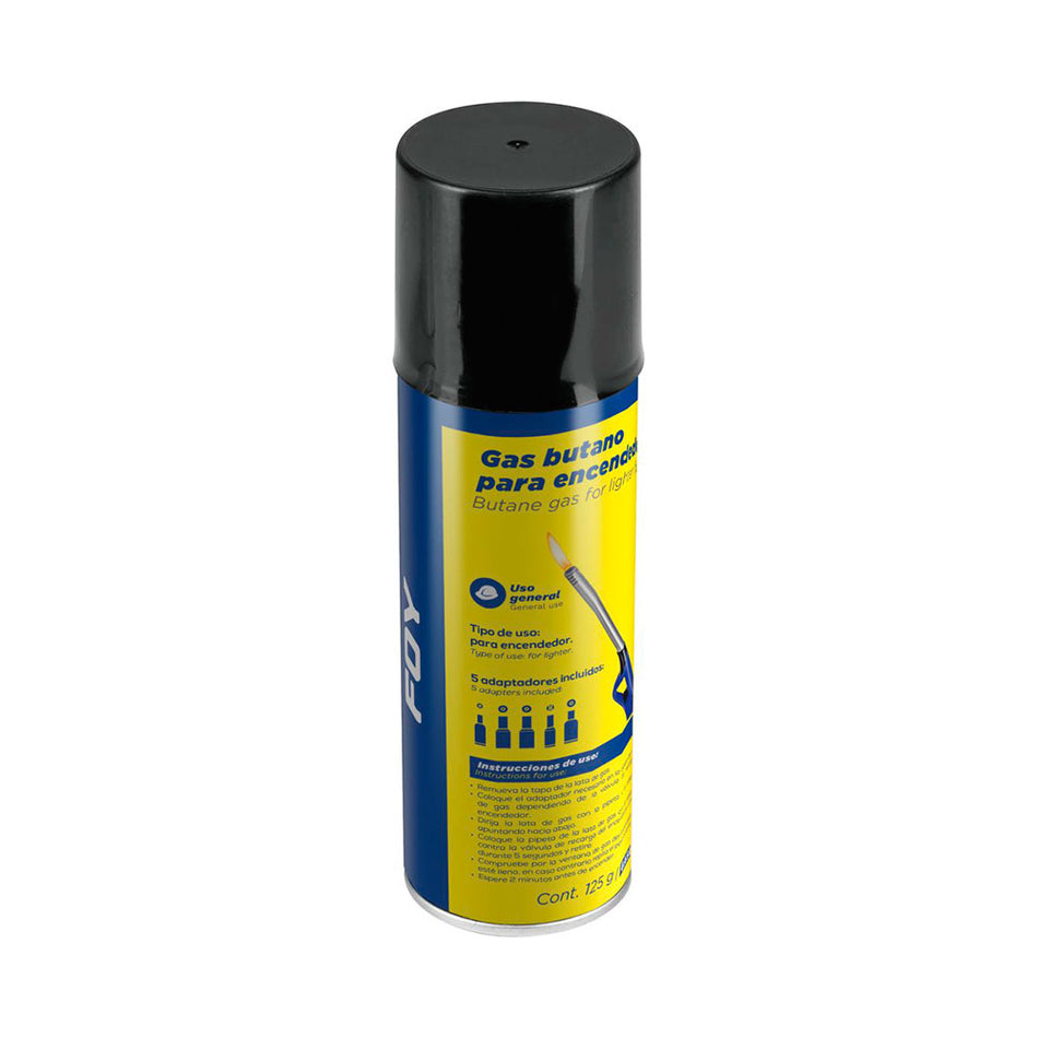 Lata de gas butano para encendedor 125 g Foy GASEF