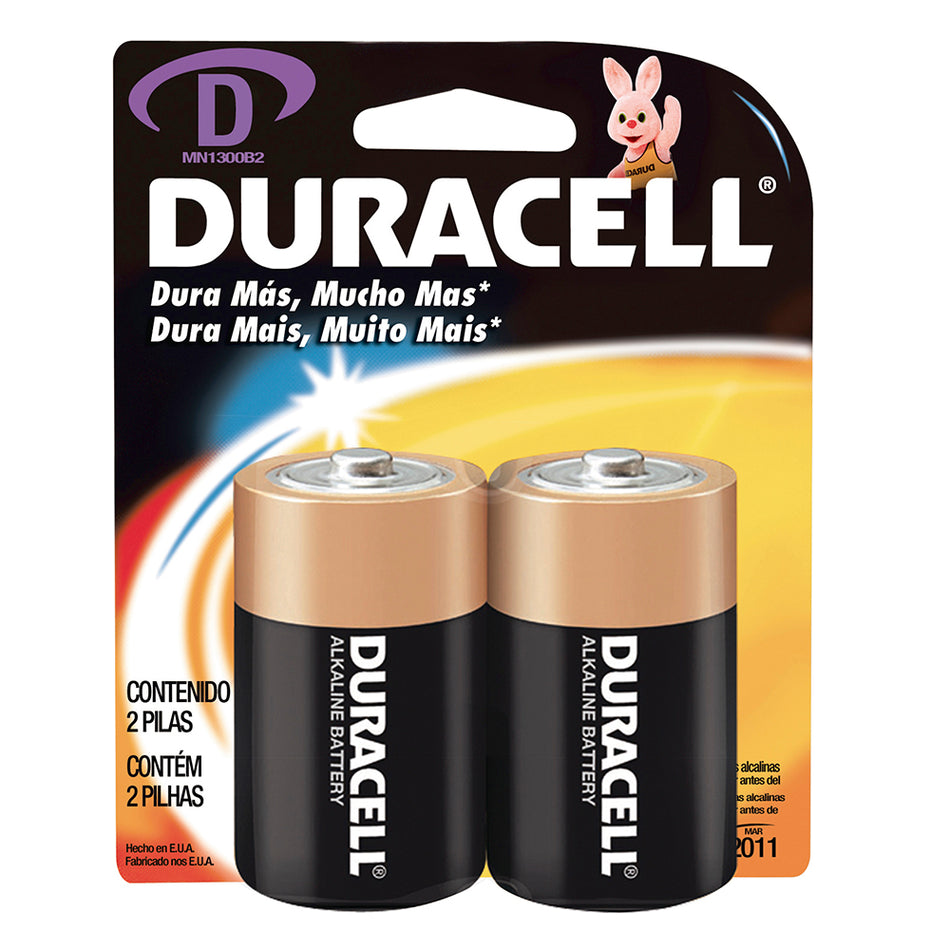 Pila alcalina Duracell® "D", 2 piezas Surtek MN1300