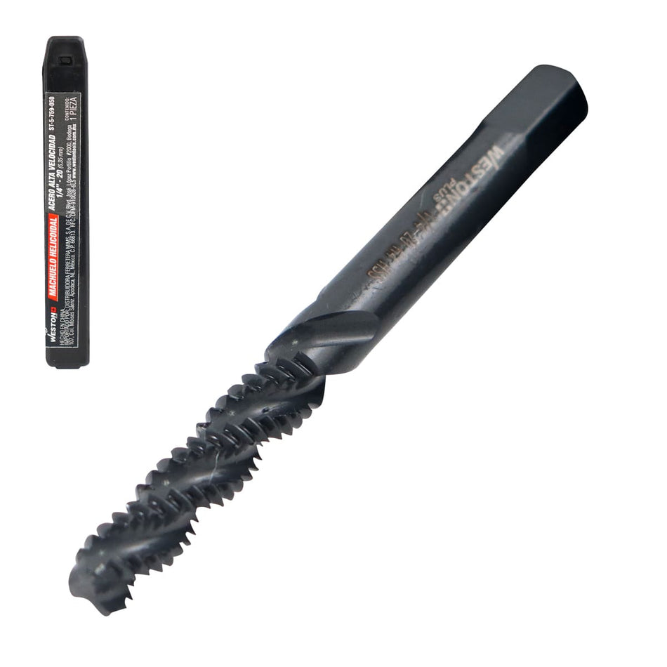 MACHUELO HELICOIDAL 1/4"-20 AAV H4, WEST