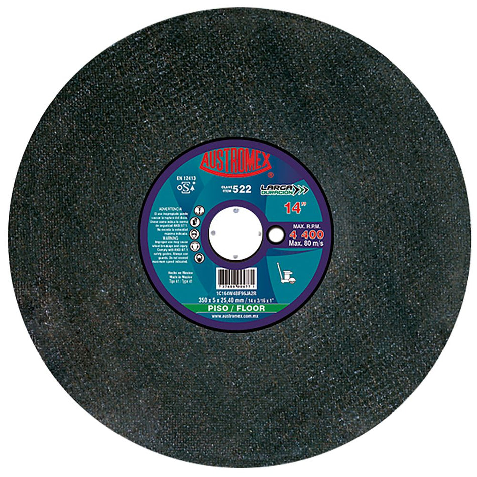 Disco abrasivo para corte de concreto ve