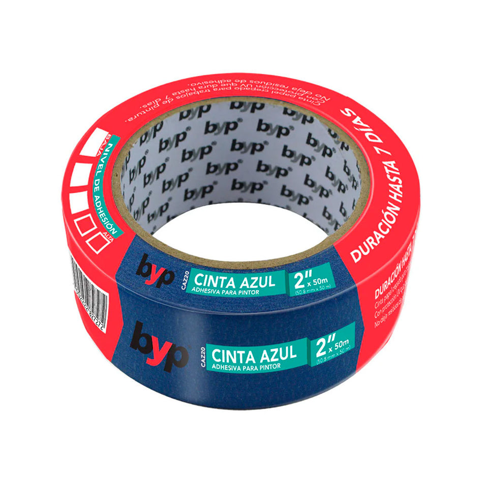 CINTA AZUL PINTOR    2" X 50 M., BYP