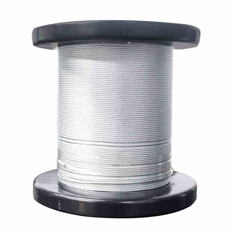 CABLE DE ACERO GALVANIZADO 7X7 1/4" ROLL