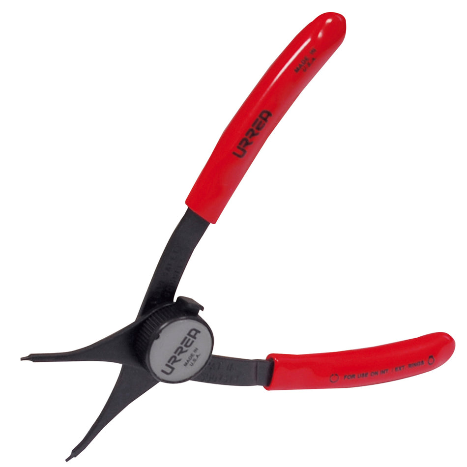 Pinza para anillos de retención convertibles con perilla .038 ángulo de 0° Urrea 399L