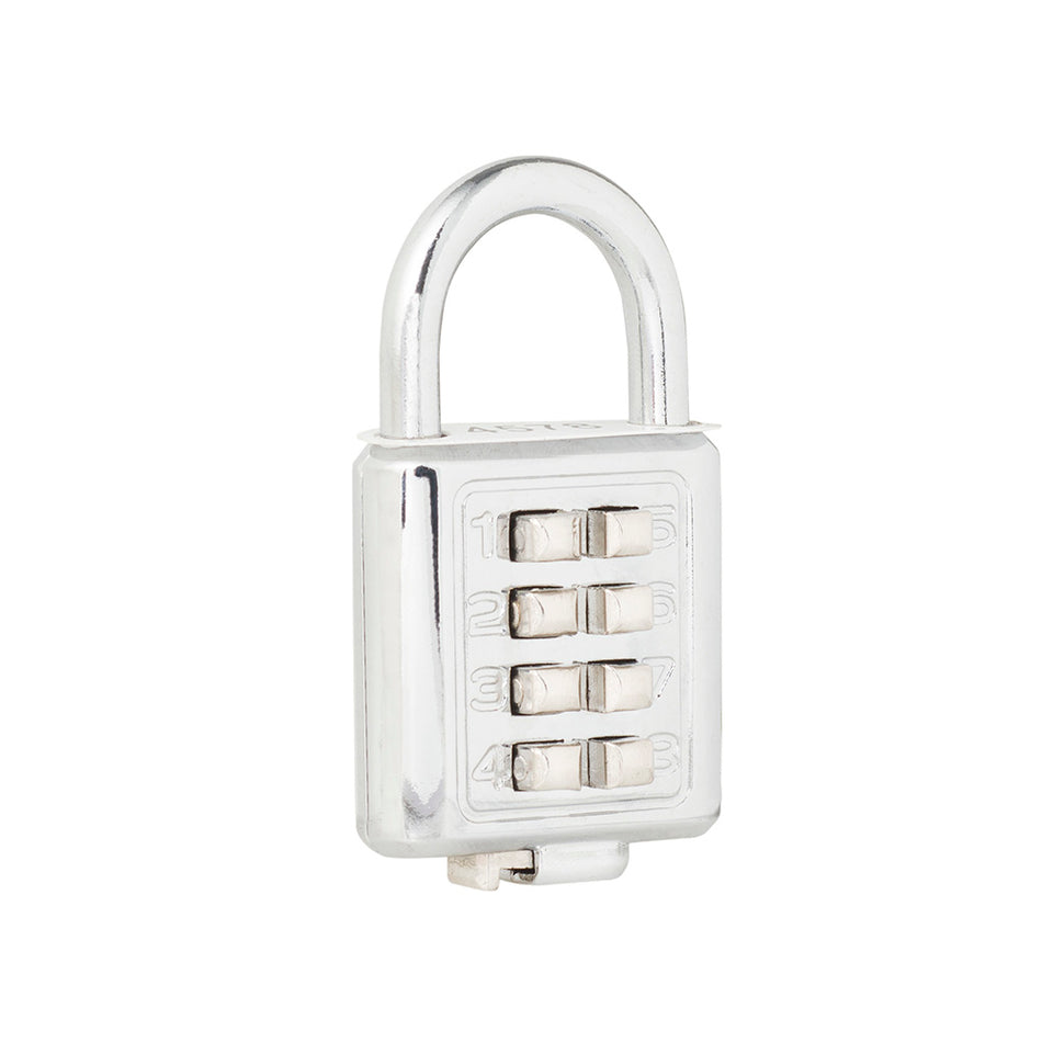 Candado de combinación, cromo brillante, 40 mm Lock C27C40