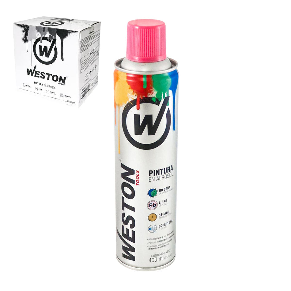 PINTURA AEROSOL ROSA BRILLANTE 400ml (Pr