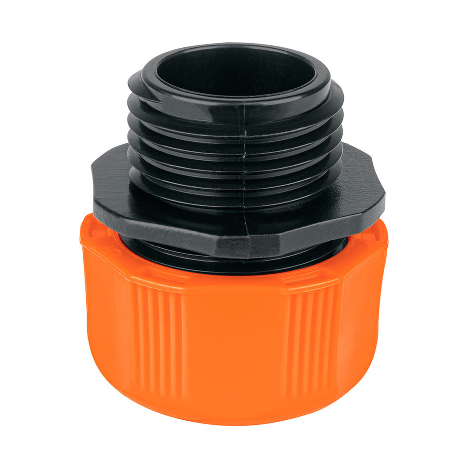 Conector 1/2' macho de ABS con tuerca de
