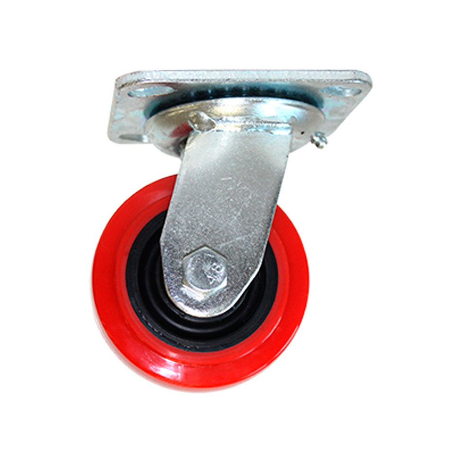 RODAJA PP NEGRO Y PU ROJO GIRATORIA 6" DOGOTULS ZF5074
