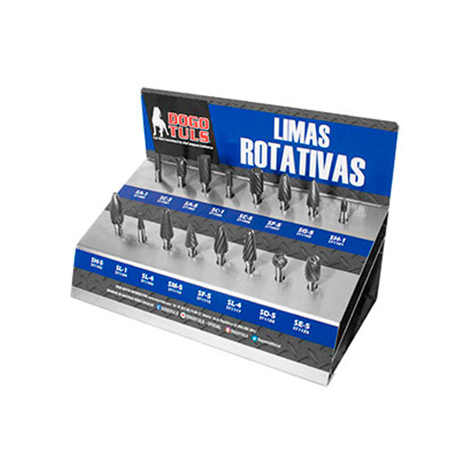 EXHIBIDOR DE LIMAS ROTATIVAS 32 PZAS DOGOTULS ST1150