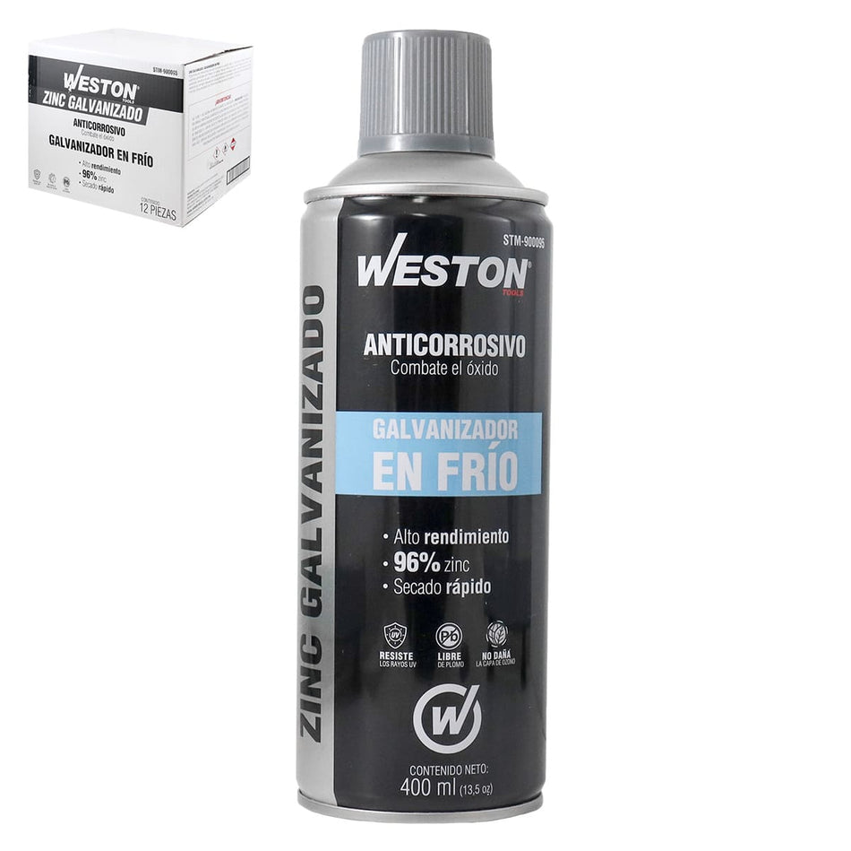 PINTURA EN AEROSOL ZINC GALVANIZADO 400m