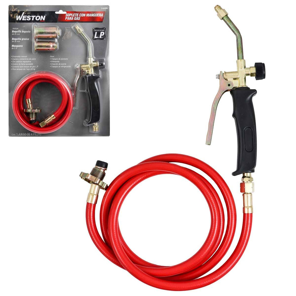 SOPLETE C/MANGUERA PARA GAS, WESTON